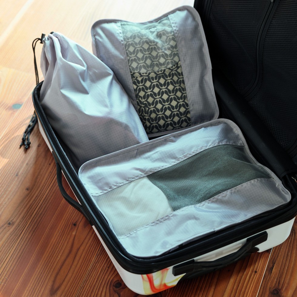 Koffer-Organizer-Set mit Kleidertaschen und Schuhbeutel, 3-tlg.